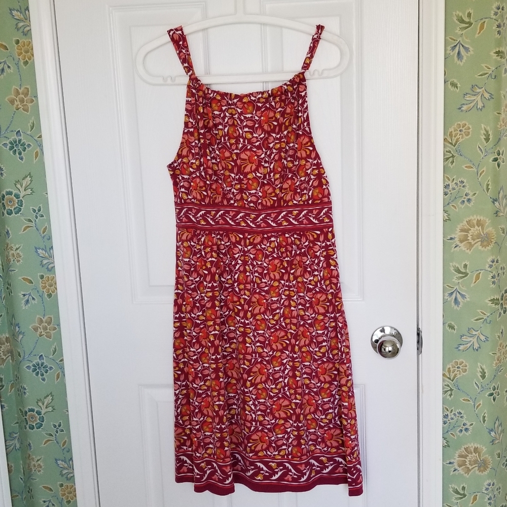 Max Studio Pretty Dress in Rusty Color Scheme